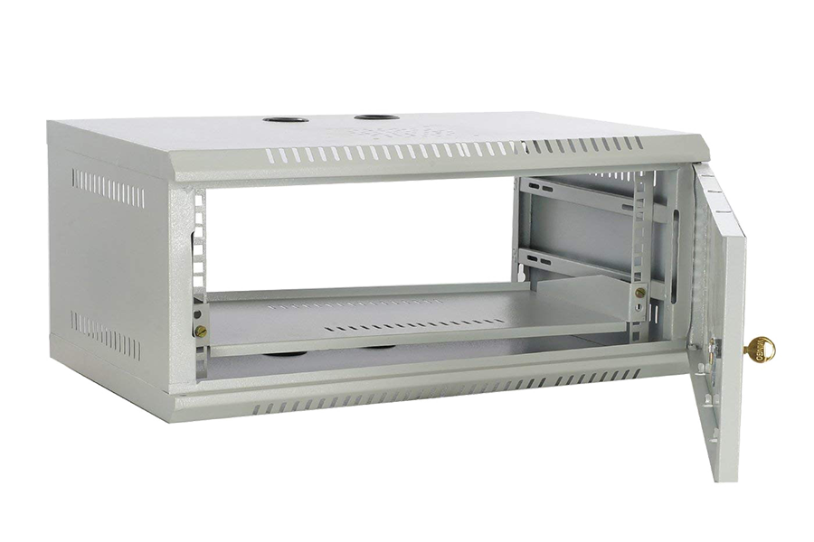 RACK TENON 4U PUERTA DE VIDRIO LLAVE 0.6MM