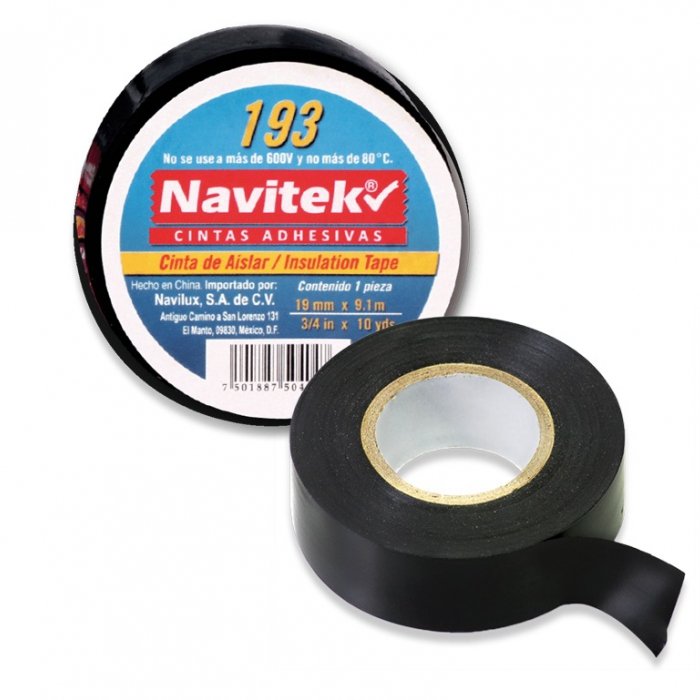 CINTA AISLANTE NEGRA 10MX19MM MAVIJU