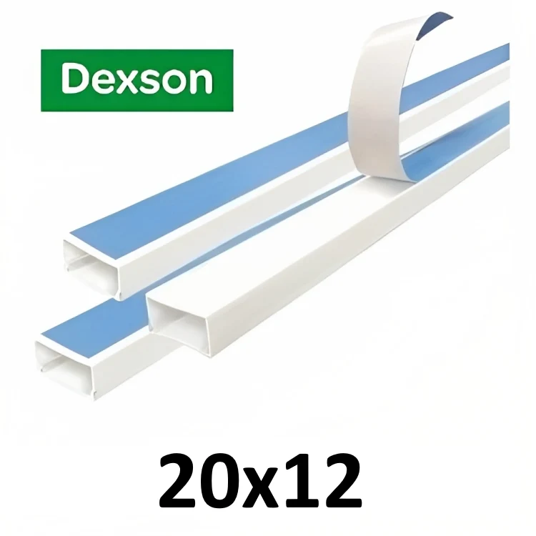 CANALETA DEXON 13X7X200MM AZUL Y BLANCO