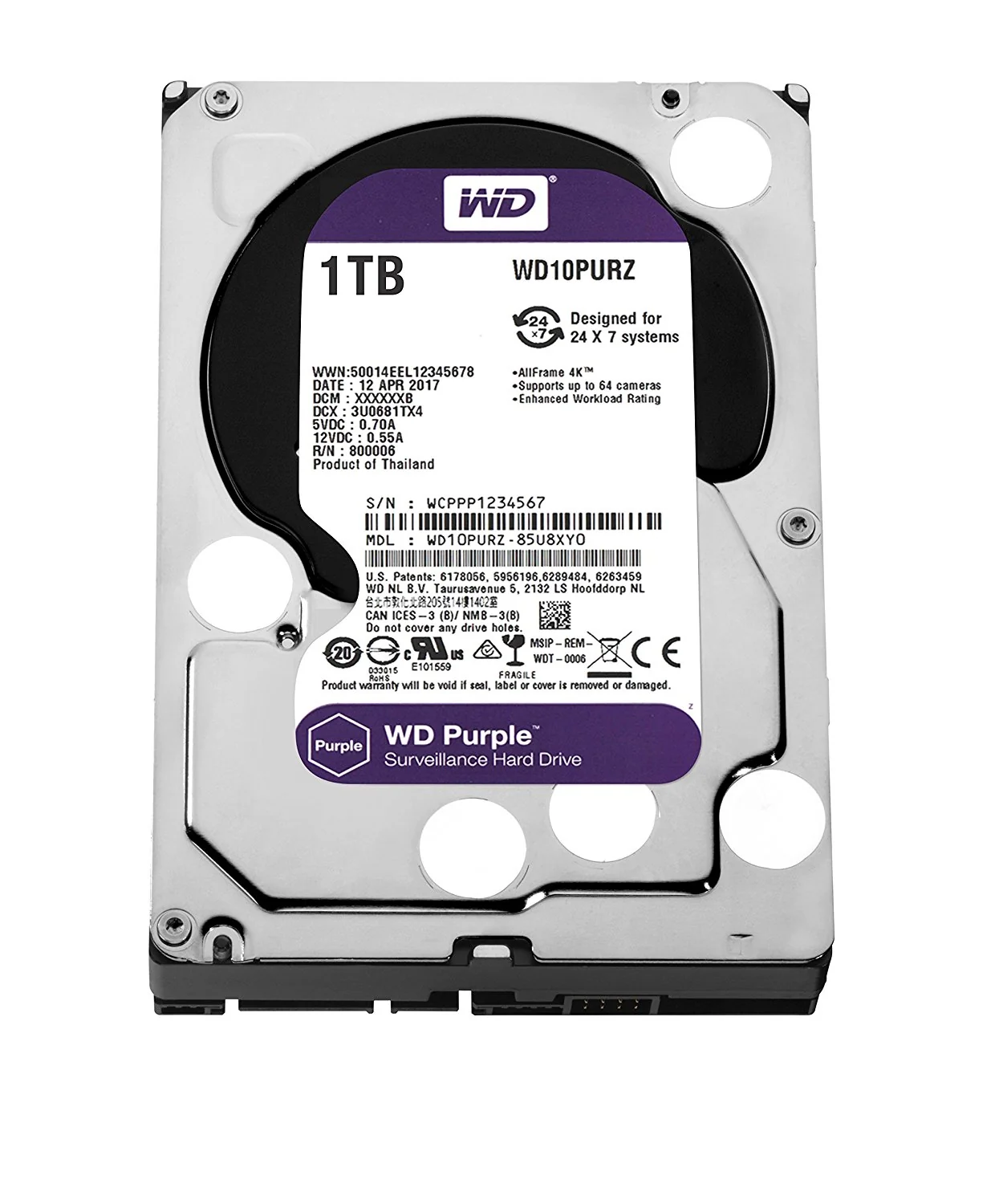 WESTER D/D WEST D.P.1TB 3.5P.CCTV
